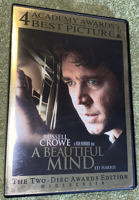 A Beautiful Mind (DVD, 2002, 2-Disc Set, Limited Edition Packaging Full Frame...