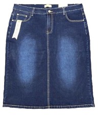 Ladies 5 Pocket Plus Sizes denim Skirt SK4025X