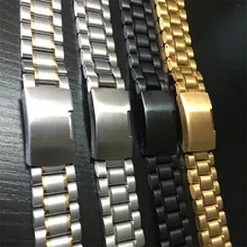 Metal Watch Strap Colorful Durable Stainless Steel Bracelet Wrist Bands 14-26mm - Image 4 of 4