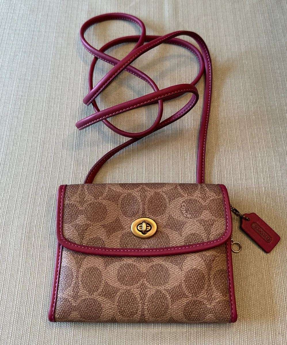 Coach turnlock flap wallet sale