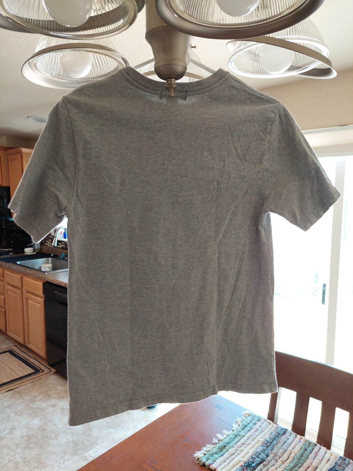 Polo Ralph Lauren grigia t shirt ragazzo giovane L 14 16 Navy Pony SS girocollo usata in ottime condizioni