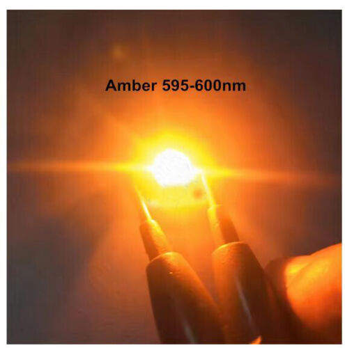 1W 3W High Power LED Chip Yellow 590-595nm Amber 595-600nm Orange 600-605nm Bulb - Picture 3 of 22