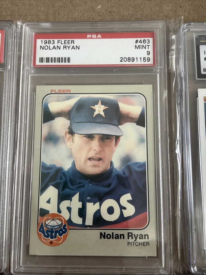 LOTE CLASIFICADO NOLAN RYAN 1971 TOPPS #513 PSA 4 1987 Topps y 1983 Fleer PSA 9 y 92 UD Foto 4 de 4