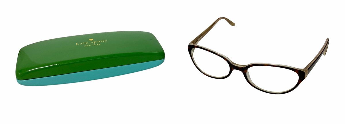 Kate Spade Tamra Eyeglasses Kate Spade: TAMRA Eyewear Frames, Tortoise/Gold Glitter  main image 3