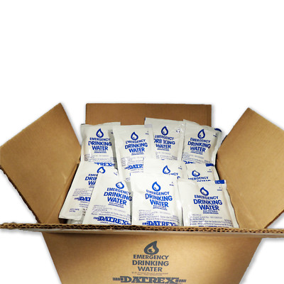 Datrex Emergency Drinking Water 4oz / 125 ML Bags - 64 Pack (EXP: 12/28)