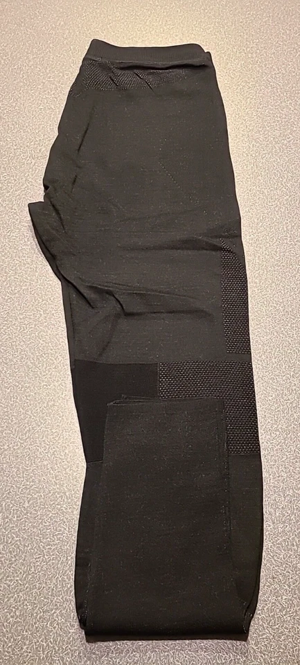 Pantalones Smartwool Para Hombre Intraknit Térmicos Merino Capa Base (Negro-Blanco) 2XL Foto 2 de 4