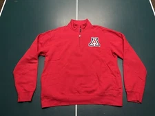 Arizona Wildcats NCAA Gear For Sports 1/4 Zip Pullover Size Large 