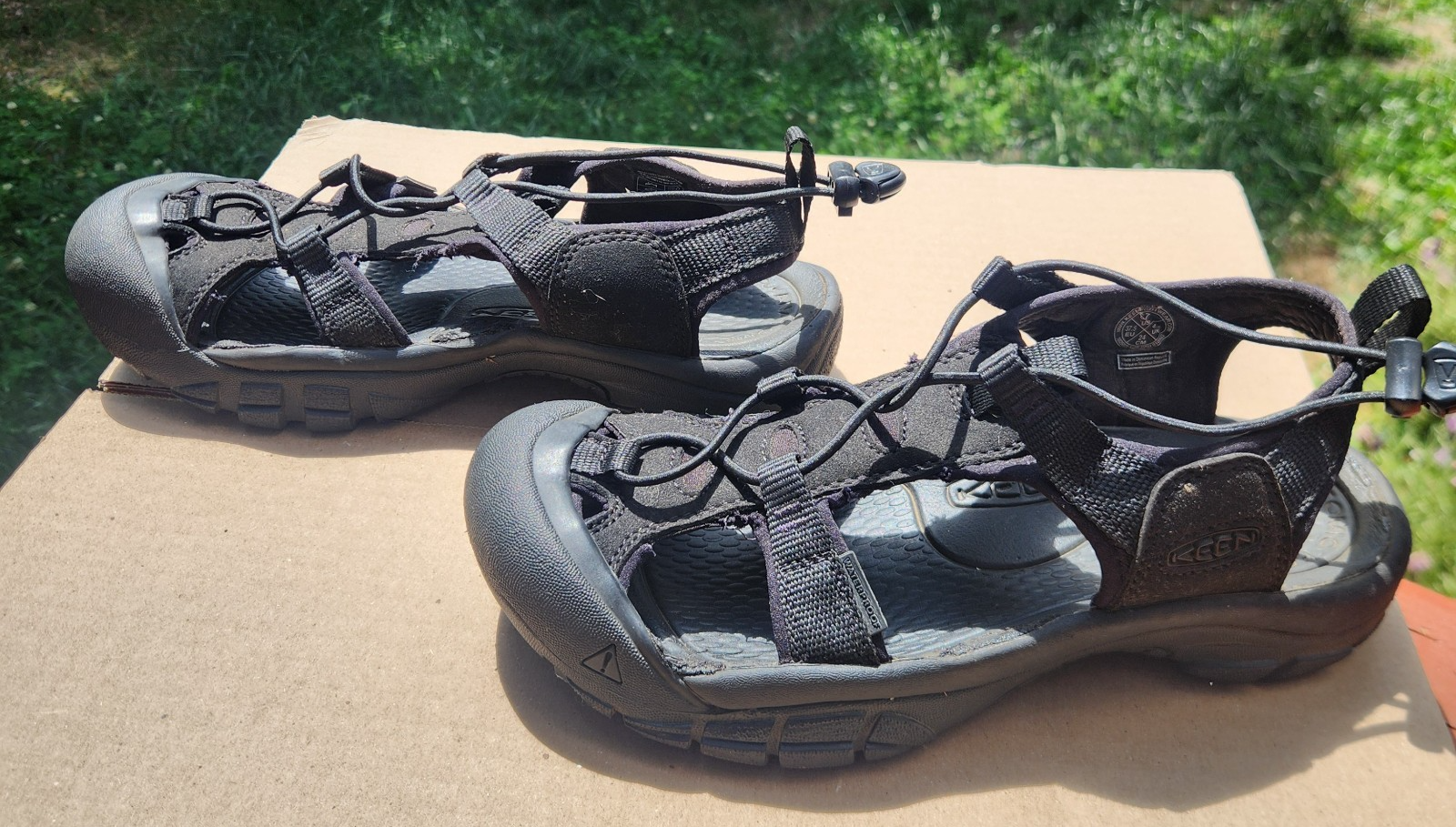 Sandali Keen Whisper donna taglia 7 neri impermeabili antiodore outdoor acqua attiva