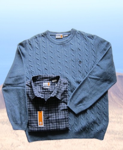 Timberland, suéter, lana de cordero, patrón de trenza, XXL, 3XL, - Imagen 3 de 26