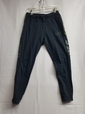 Emporio Armani EA7 Jogger Pants Mens Small Black Waistband Athletic Gym See Pics