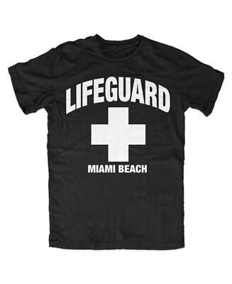 Lifeguard Miami Beach T-Shirt David Hasselhoff,Kult,Miami,Florida,Baywatch