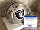 HOWIE LONG Signed FOOTBALL HALL OF FAME HELMET PSA DNA COA Oakland Raiders