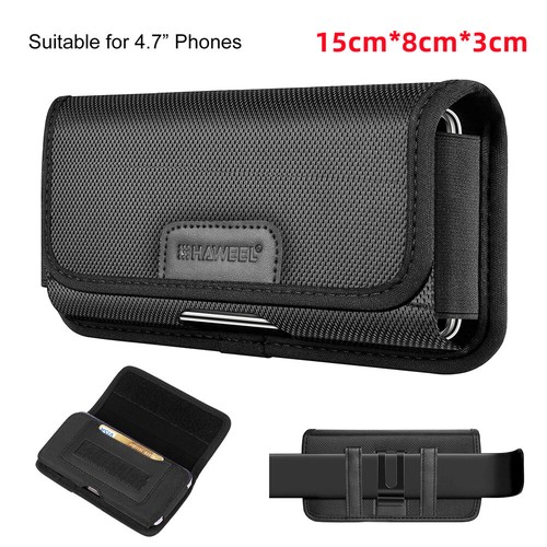 Universal Belt Loop Hook Cover Pouch Bag Nylon Case For All Mobile Phone Holster - Picture 10 of 11