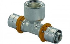 Uponor S-Press T-Stück mit Innengewinde