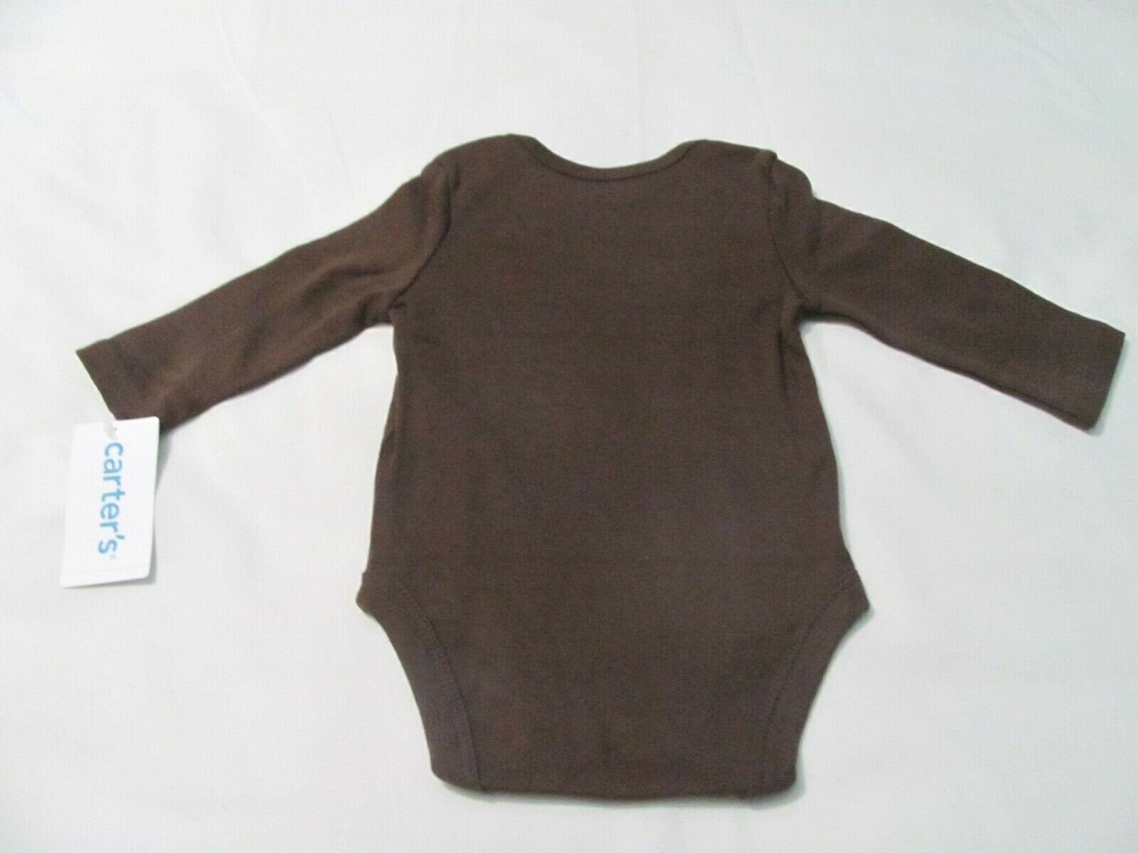NEW NB CARTER'S UNISEX L/S "GRANDMA LOVES ME MORE THAN PIE" ONE-PIECE