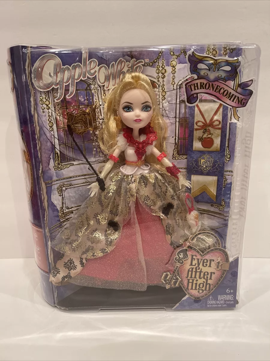 EVER AFTER HIGH THRONECOMING APPLE WHITE NIB NRFB RARE HTF BJH53 AMAZING  BOX