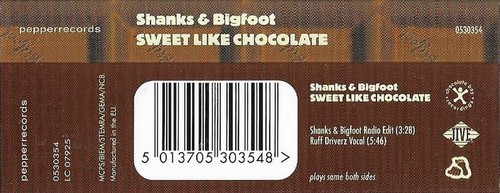 Shanks & Bigfoot Sweet Like Chocolate CASSETTE SINGLE ELECTRONIC House - Picture 4 of 6