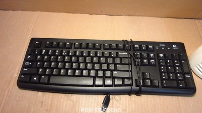 LOGITECH K120 QWERTY  Desktop USB Wired Computer Keyboard Tastatur Toetsenbord