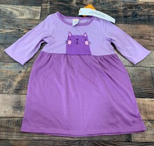NWT GYMBOREE Girls Purple Kitty Cat Nightgown Pjs Ls Xxs 2t