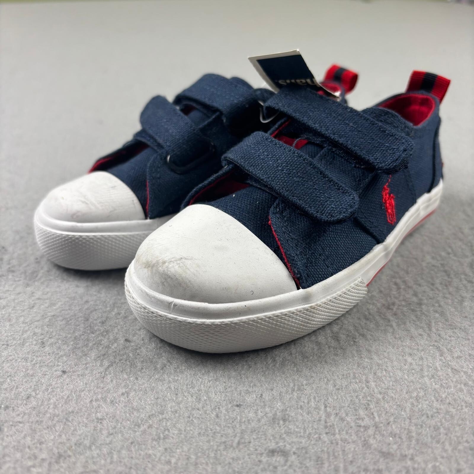 Scarpe Polo Ralph Lauren bambino 9 blu bianco rosso pony nuove con etichetta *