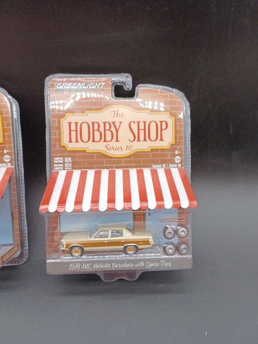 Greenlight The Hobby Shop Series 10 1978 AMC Matador & 1986 M1008 W/ Law Officer - Picture 3 of 6