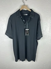 NWT Callaway Men's Black Opti Dri Golf Cooling Short Sleeve Polo Sunroc Large