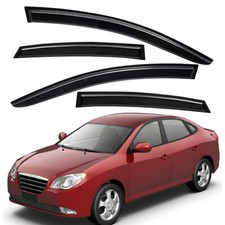 Tape-on Window Visors Rain Guards Deflectors For 2007-2010 Hyundai Elantra Sedan Tape-on Window Visors Rain Guards Deflectors For 2007-2010 Hyundai Elantra Sedan