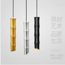 bamboo chandelier simple art Dining Room Restaurant pendant lamp light lighting
