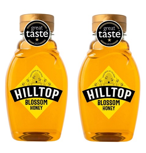 Hügelspitze Honig Blüten Honig Quetsch Flasche 340g Packung 2