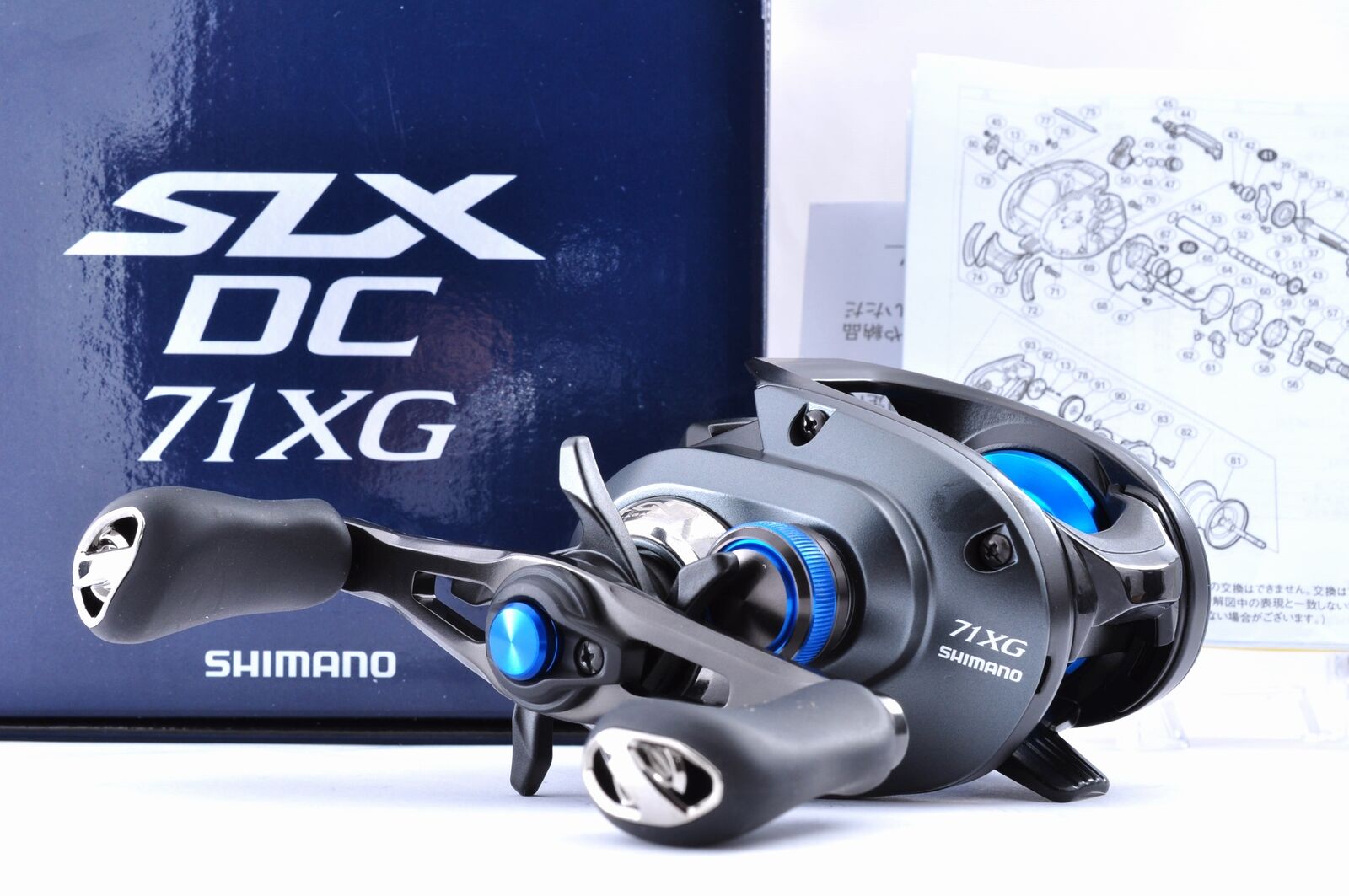 SHIMANO 23 SLX DC 71XG Left Handed Baitcasting Reel Saltwater and  Freshwater New