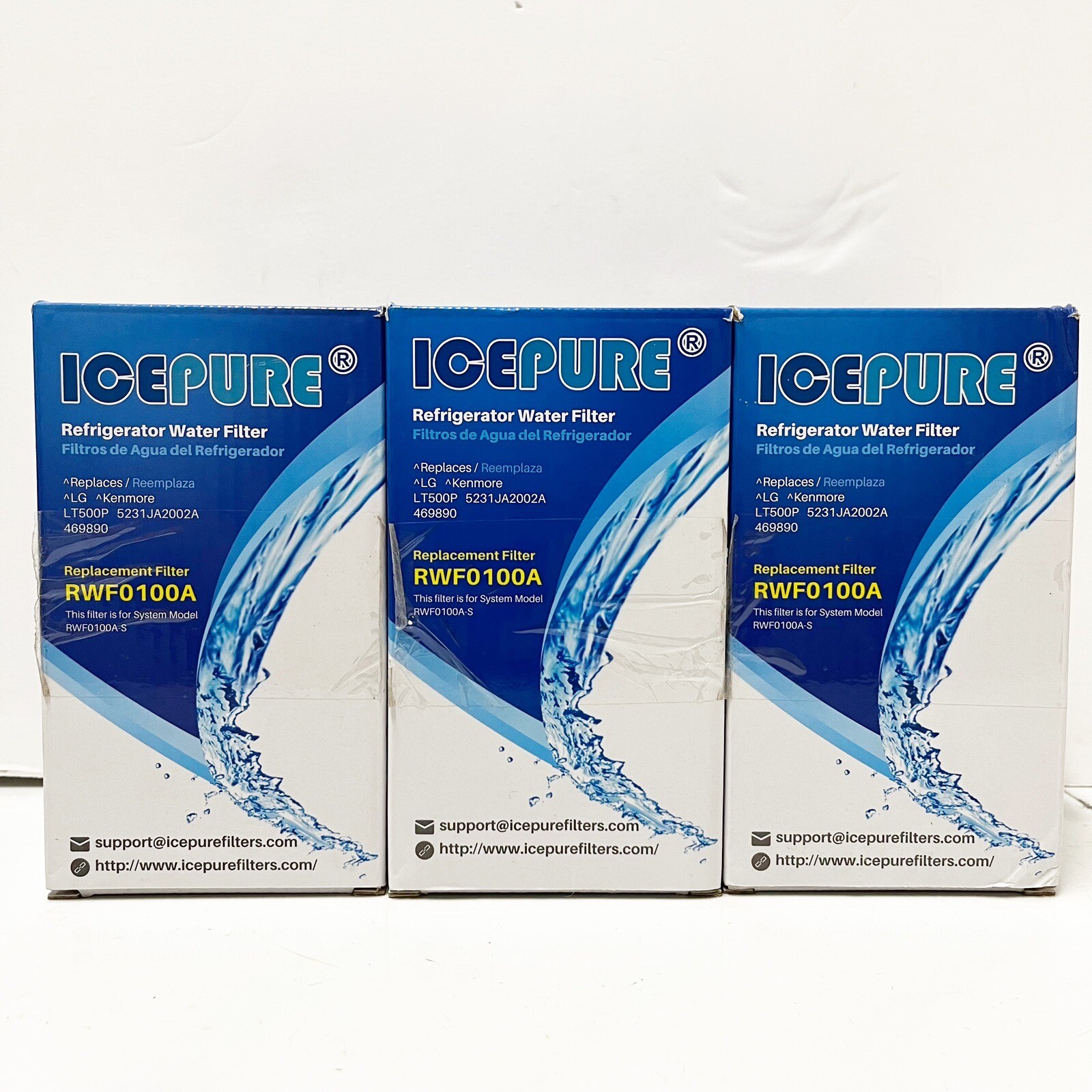 Filtro Lt500p Wessper Filtro Acqua Wessper Per Frigoriferi LG E Kenmore - 3 Pezzi Ricambio | Elimina Cloro E Impurità Depurazione Acqua Frigorifero - 8