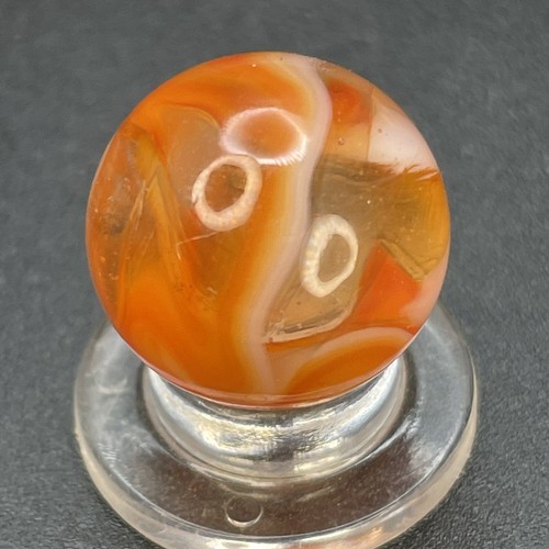 Veiligglas Marble Wire Pull Spaghetti Fiery Swirl Marble Vintage Marbles 0.591” - Picture 3 of 12