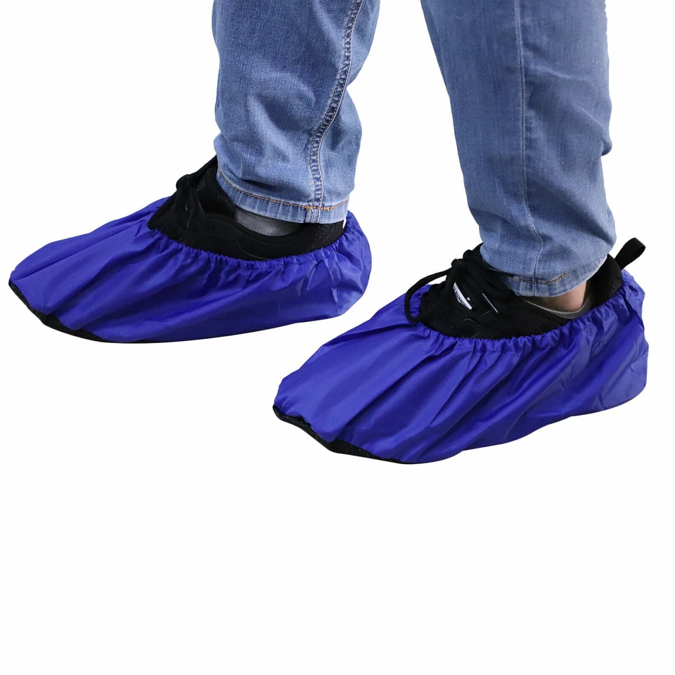 4 Pairs Waterproof Anti slip Washable Reusable Boots Cover Indoor Shoe Covers - Image 3 of 4