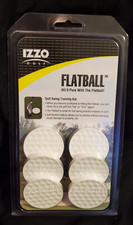 Izzo Flatball Golf Swing Training Aid 1 Pack Of 6 Brand New Great for Irons