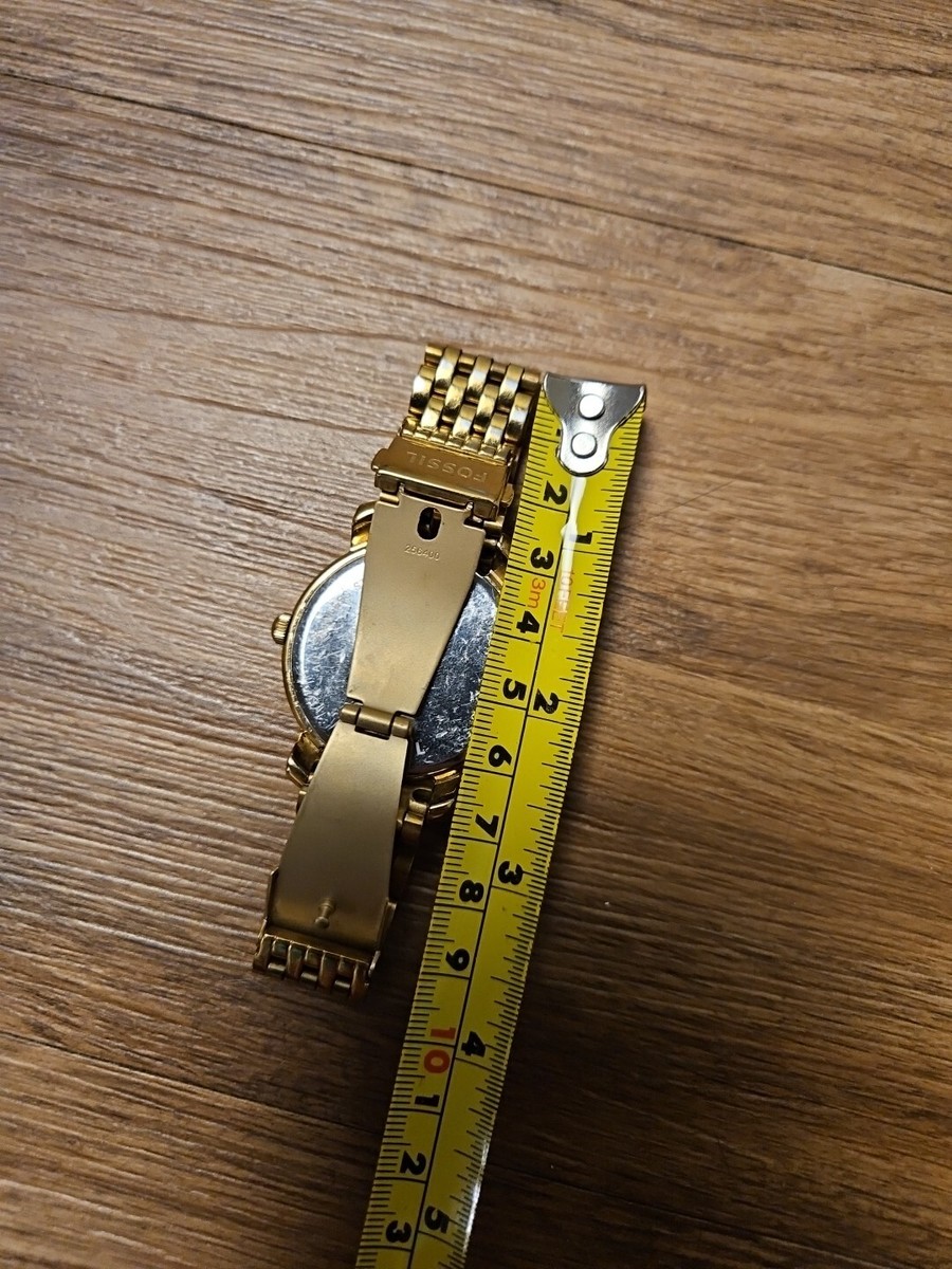 Fossil 256400 Women's Gold Tone Stainless Steel Watch 4 Small