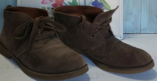 Lucky Brand Emilia Tan Suede Lace Up 