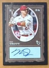 2024 Topps Brooklyn Collection, Mike Trout #AC-MT  Auto Black  04/27 LA Angels