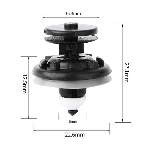 For VW Golf MK4 MK5 2004-2014 Door Card Trim Panel Fasteners Clips X10 - Picture 2 of 5