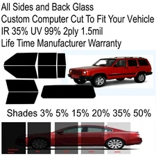 Nano Carbon Window Tint fits Jeep Cherokee 1997-2001 Custom Precut Tint