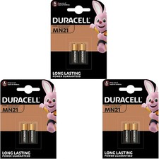 6 x DURACELL MN21 A23 k23A LRV08 Alkaline Battery 12v (3 x 2 packs)