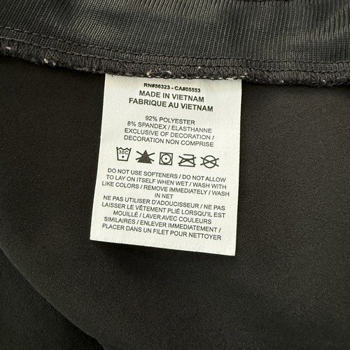 Nike Air Satin Track Jackets Women’s 1X Black Full Zip Cropped EUC - Picture 8 of 11