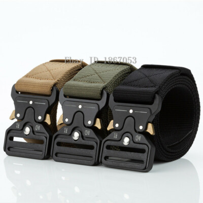 45mm wide Men Casual Military Tactical Army Adjustable Quick Release Belts Pants