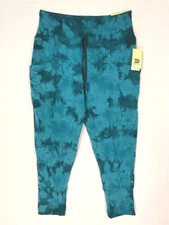 All In Motion Jogger Pants Womens Large Ultra Soft Wide Waistband Blue Tie-Dye