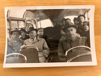1960s Bus Style Fashion Men Man with a hat Vintage photo