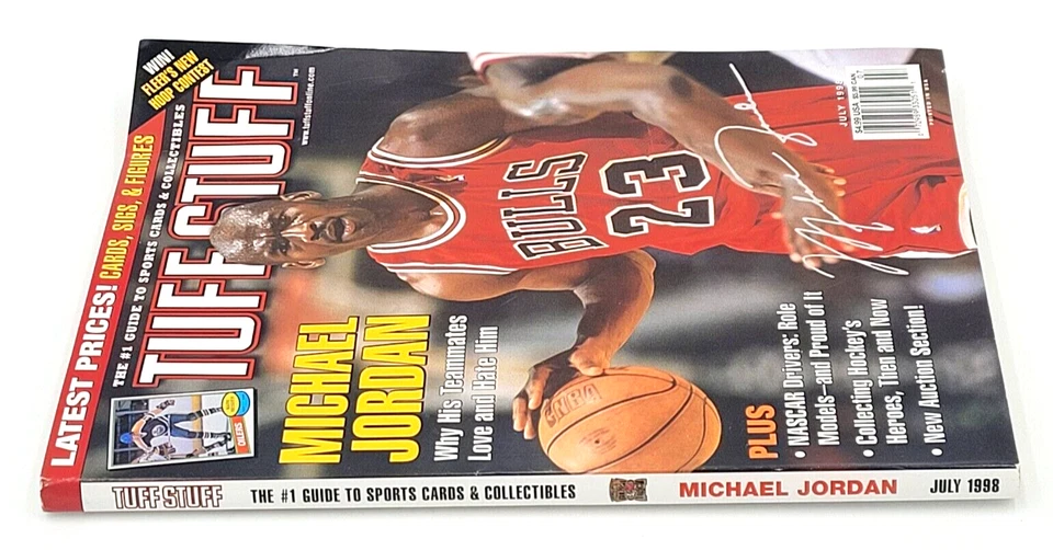 Tuff Stuff Magazine July 1998 Michael Jordan Chicago Bulls HOF NBA - Imagem 3 de 3