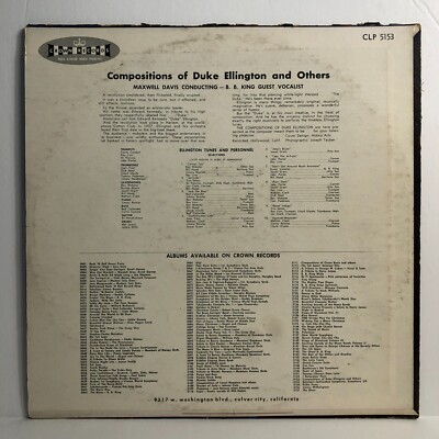 B.B. King Compositions Of Duke Ellington Vinyl Record Album 1960