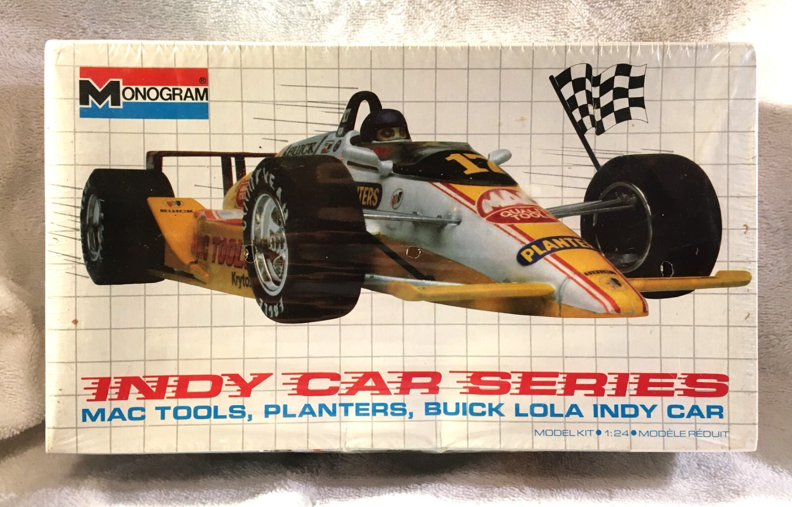 Monogram 1/24 Scale Mac Tools, Planters Buick Lola Indy Car Model Kit