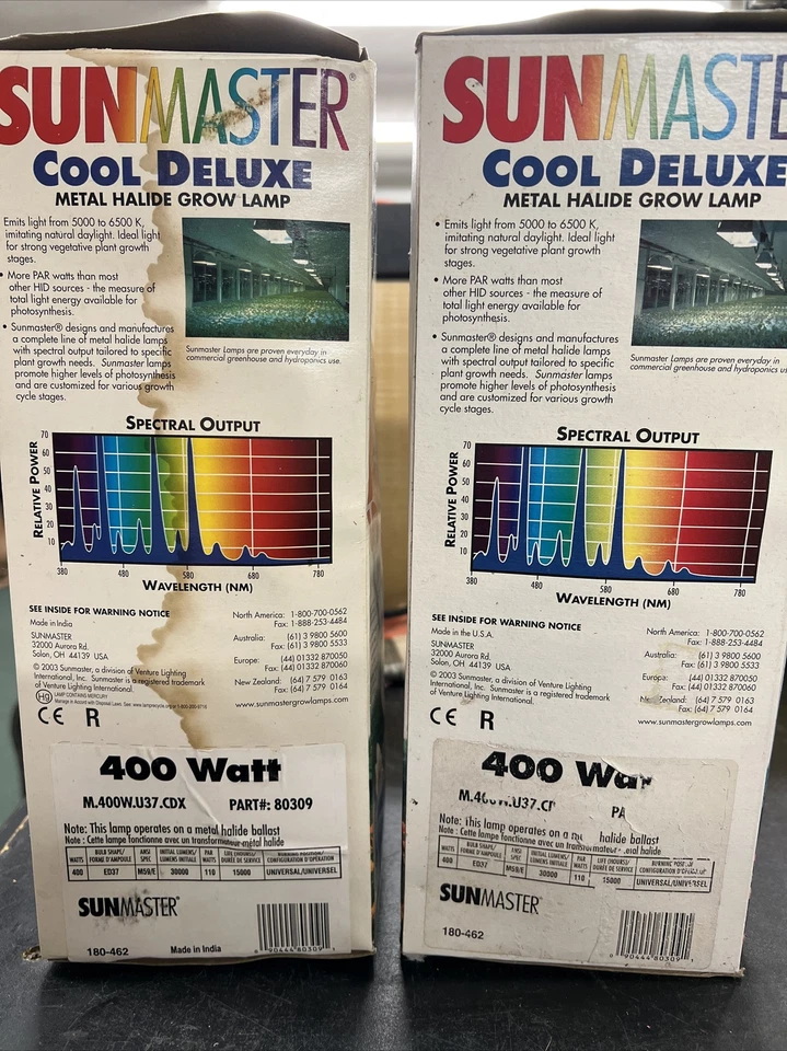 Sun master Grow Lamp 400 Watt Part #80309 Set Of 2 New - Image 2 of 3