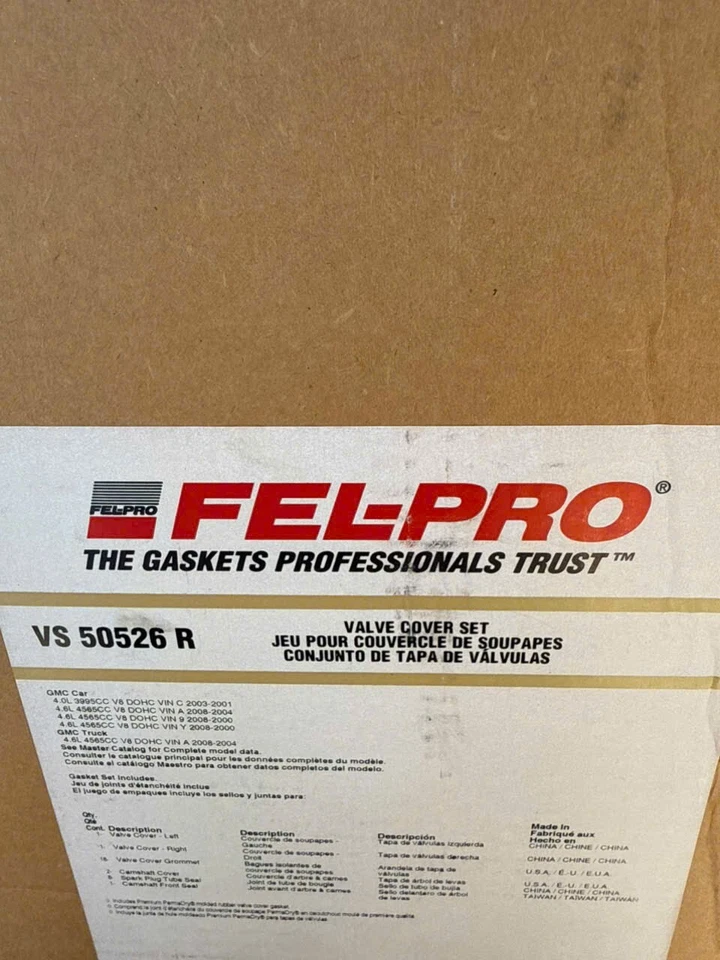 Juego de juntas de cubierta de válvula de motor Fel-Pro VS 50526 R se adapta a GM 4,0 L 4,6 L V8 Foto 2 de 2