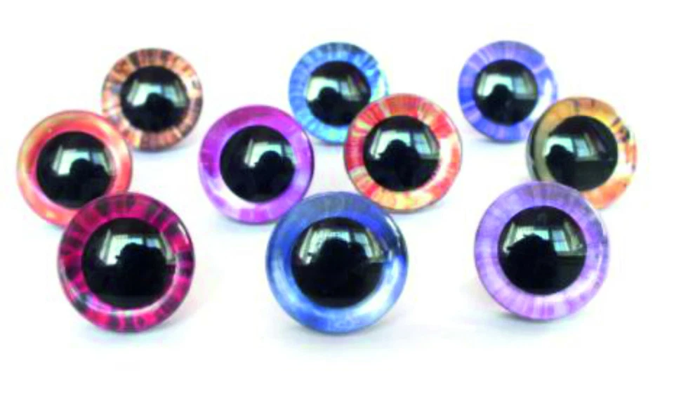 Occhi di sicurezza, occhi amigurumi, occhi di bambola, occhi di orsacchiotto, 1 paio (2 pezzi) - Immagine 2 di 4